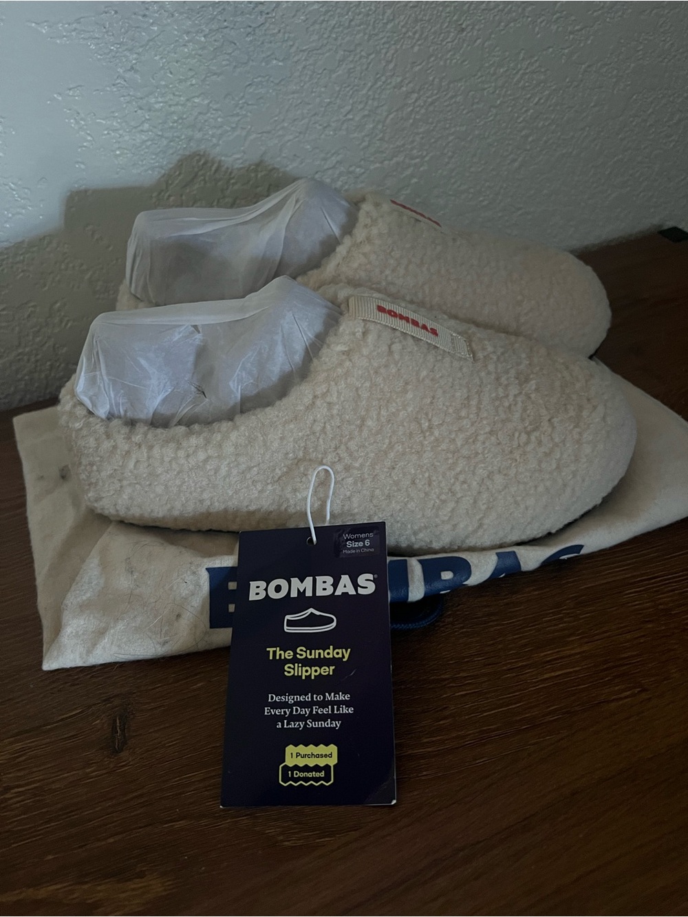Bombas The Sunday Slipper - Cream Sherpa
